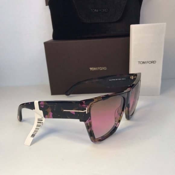 New - 💯 Original TOM FORD Acetate Dove Sunglasses TF942 Tortoise - Picture 8 of 13